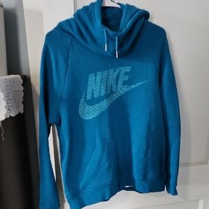 Nike Teal Blue Crewneck Hoodie Sweatshirt